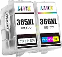 Amazon.co.jp: BC-365XL 顔料ブラック BC-366XL 染料カラー